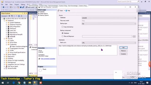 Backup SQL Database to Azure Storage container (SAS & Access Key) смотреть онлайн