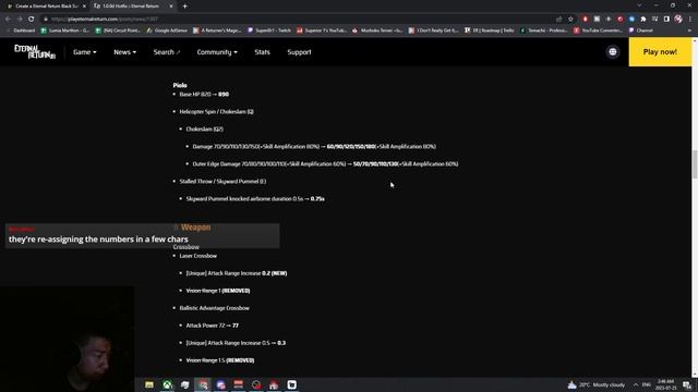 Season 1.0 Tier List and 1.0.0d hotfix review - Eternal Return смотреть онлайн
