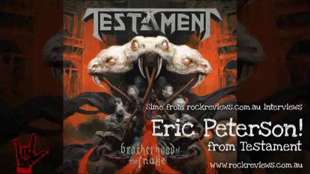 Eric Peterson from Testament interviews with Rock Reviews смотреть онлайн
