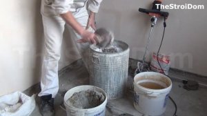 █ Состав полистиролбетона СТЯЖКА тест прочности пропорция Часть 3 / Warm floor