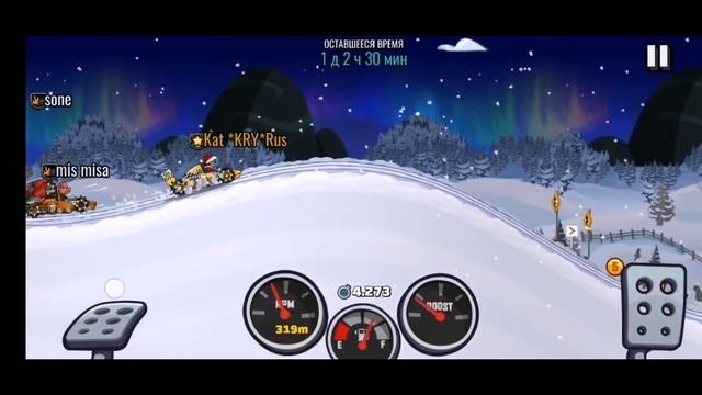 Командное событие Driftmas is here! 30 928! Прохождение игры Hill Climb Racing 2. смотреть онлайн