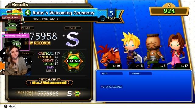 Final Fantasy VII Campaign Full Playthrough // THEATRHYTHM FINAL BAR LINE смотреть онлайн