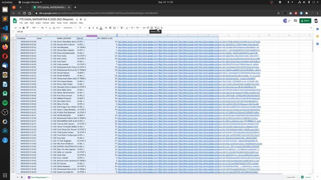 cara sortir atau mengurutkan data response tanggapan google formulir di spreadsheed смотреть онлайн