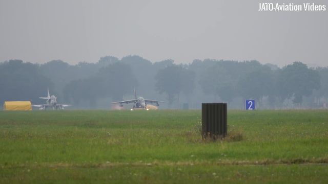 [4K] Airplane Spotting TaktLwG 71 Richthofen I Eurofighter, A400M & more I Afterburner Takeoff смотреть онлайн