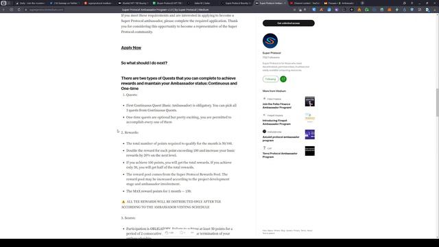 Super Protocol Ambassador Program v3.0 гайд на русском смотреть онлайн