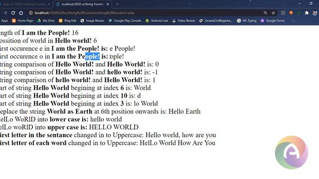 PHP Module 4 Part 2 || PHP String Functions || strlen, strpos, strstr, strcmp, substr, str_replace смотреть онлайн