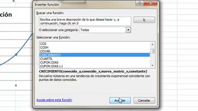 Excel - función crecimiento смотреть онлайн