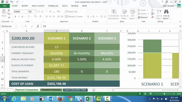 Loan comparison Calculator in Excel смотреть онлайн