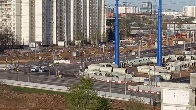 7 мая 2021г. Юго-Восточная Хорда. Южная Рокада. Строительство продолжается! смотреть онлайн