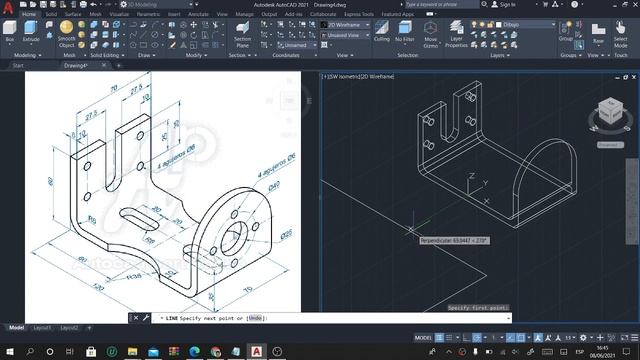 Dibujo 3D AutoCAD ejercicio 9 parte 1 ??? #AutoCad #Dibujo_3D смотреть онлайн