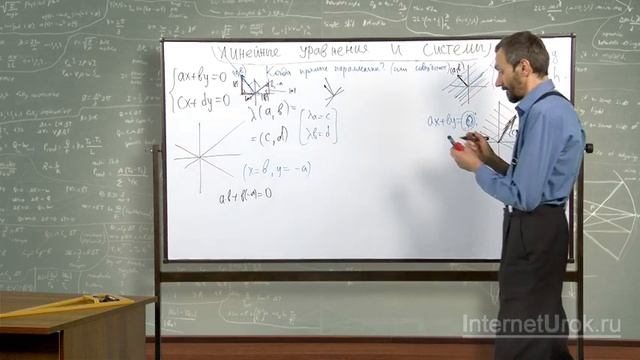Урок: Количество решений системы линейных уравнений с двумя неизвестными. Определитель смотреть онлайн