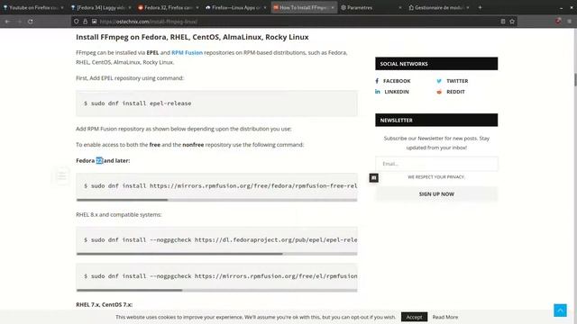 Firefox cannot play any video on Fedora Linux смотреть онлайн