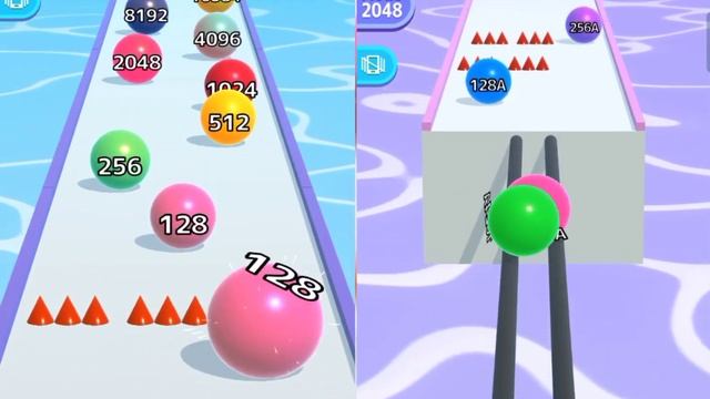 ?Ball run infinity - Ball run 2048 Max Level Up 2048 Balls Gameplay Walkthrough Android, iOS part 1 смотреть онлайн