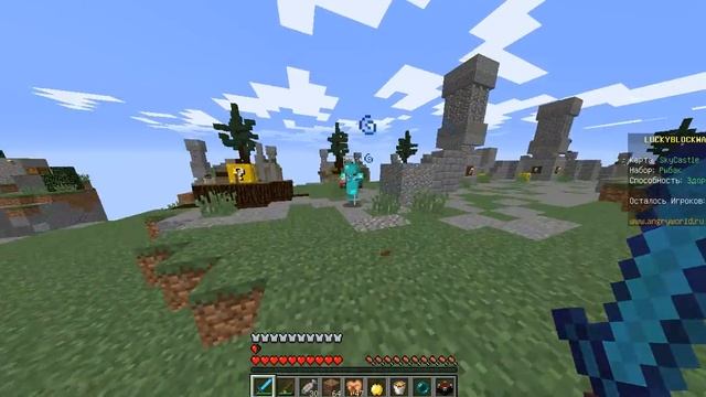 Обзор сервера Angrywold + (Лаки блоки:) ) ,без лицензии!!! смотреть онлайн