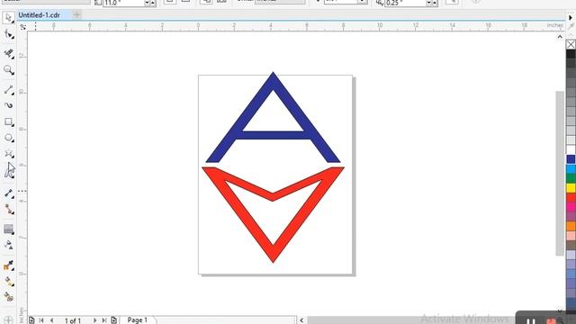 A M logo in Corel Draw. Corel Draw Tutorial. #logo #logodesign #coreldraw смотреть онлайн