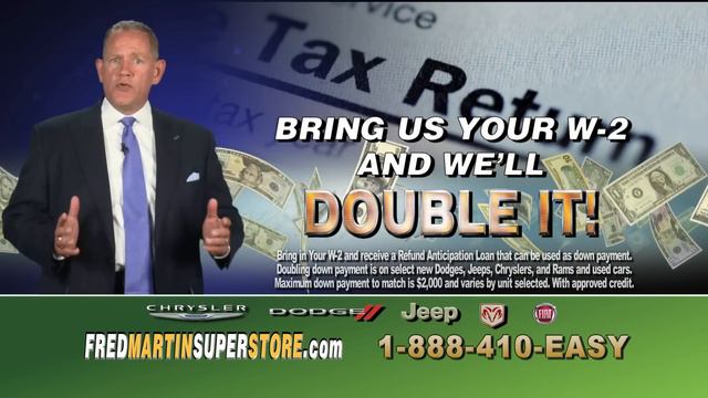Fred Martin Superstore's Double Your Down Payment Sale - New 3 смотреть онлайн