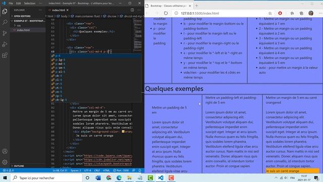 4202W5 - Sem #3 - Bootstrap et classes utilitaires pour les marges смотреть онлайн