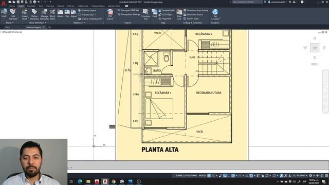 Tutorial AutoCAD insertar imagen y calcar con líneas o vectores | trazar terreno, plano o fachada смотреть онлайн