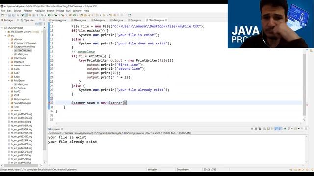 23 - Java programming - Read and write to file and read web URL смотреть онлайн