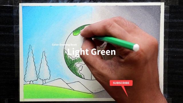 How to draw world environment day poster, Save Earth Drawing смотреть онлайн