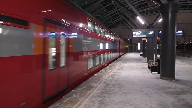 Эл.-поезд ЭШ2-025 "Евразия" (ТЧ-50) приг. поезд "Аэроэкспресс" №7303 Москва-Белорусская - Одинцово.