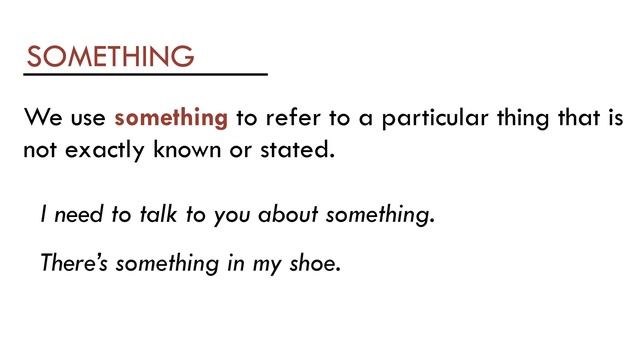 Everything, Something, Anything, Nothing