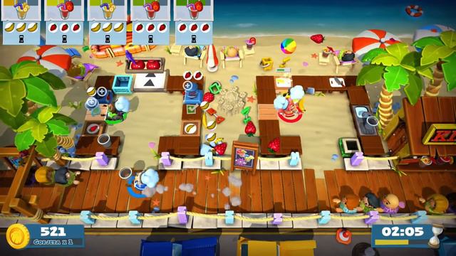 Overcooked! 2 - 4 Players Local Coop gameplay [1080p60] смотреть онлайн