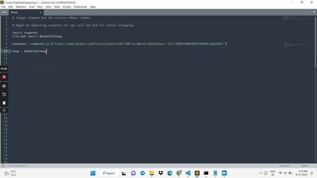 Web Scrapping Using Python | Get current INR conversion rate смотреть онлайн