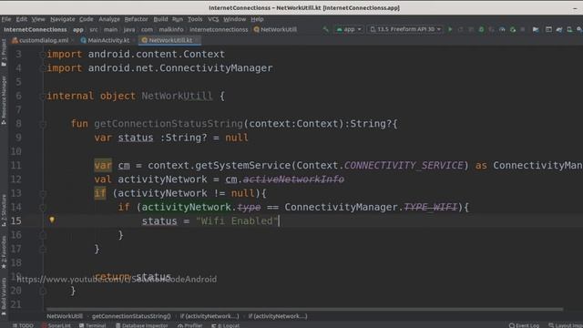 how to check internet connection in android programmatically ||android check if wifi is connected смотреть онлайн