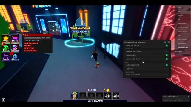 [UPDATE 4] ROBLOX Anime Adventures Script GUI: Auto Farm, Auto Erwin, Free GEMS, DUPE *PASTEBIN* смотреть онлайн