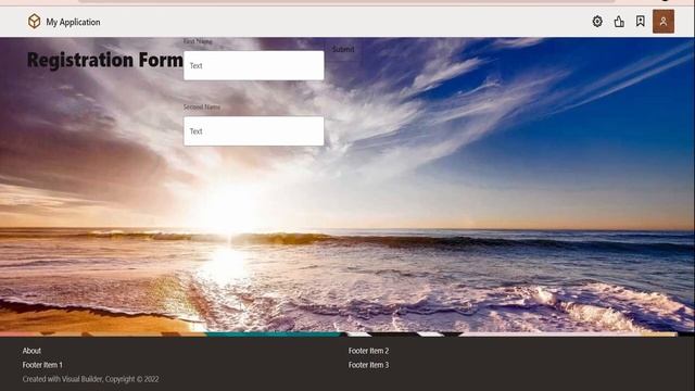 How to build a registration form with Oracle Visual Builder (VBCS) | Feedback form | CSS смотреть онлайн