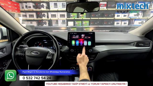 2023 Model Ford Focus -5 ➡ KABLOSUZ CARPLAY & KABLOSUZ ANDROİDAUTO MULTİMEDYA SİSTEM MONTAJI смотреть онлайн