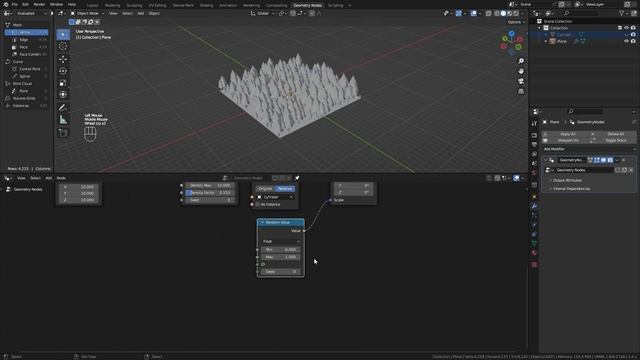 How to create basic object distribution with geometry nodes in blender смотреть онлайн