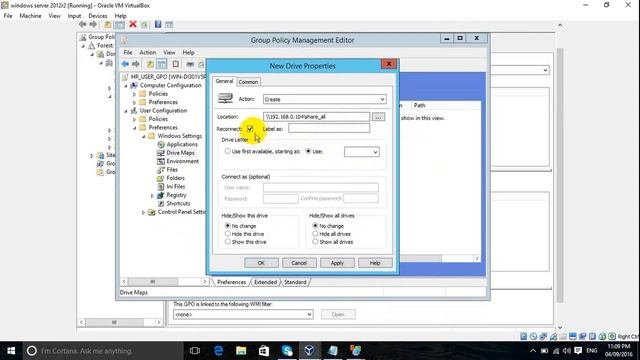 Active Directory-- HOW TO MAP NETWORK DRIVE USING GPO (Part-5) смотреть онлайн
