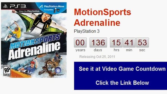 MotionSports Adrenaline PS3 Countdown