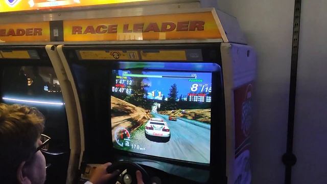 Sega Rally - Real Arcade Cabinet Gameplay