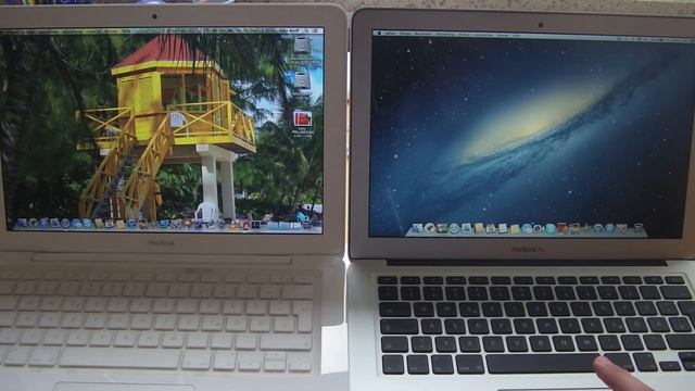 Vergleich: MacBook Air 2012 & MacBook 2009 [DEUTSCH] [HD] смотреть онлайн