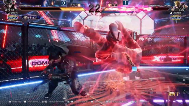 Tekken 8 ➤ Wakipai (Devil Jin) vs Brawlpro (King) ✎ High-Level Match BO3 смотреть онлайн
