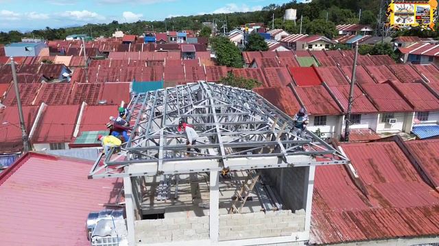 Pag finish ng Quatro Aguas steel trusses Acacia Park Homes Makiling Calamba (EP-307) смотреть онлайн