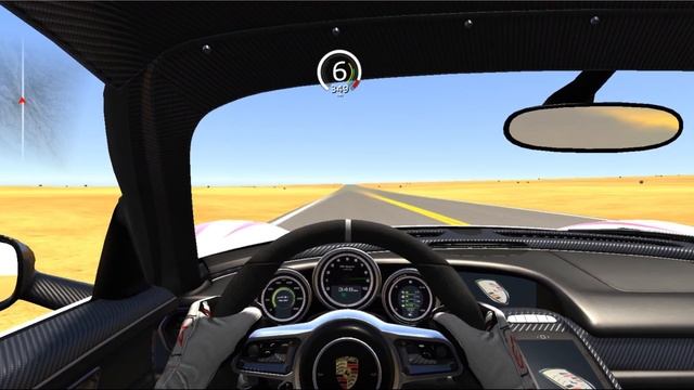 Porsche 918 Spyder - Acelerando no Deserto. Top Speed. Assetto Corsa. смотреть онлайн