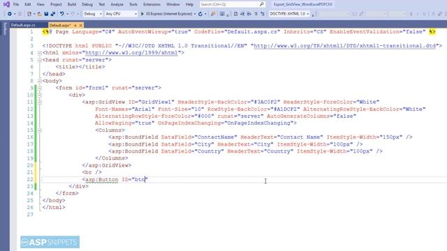 Export GridView to Word Format in ASP.Net using C# смотреть онлайн