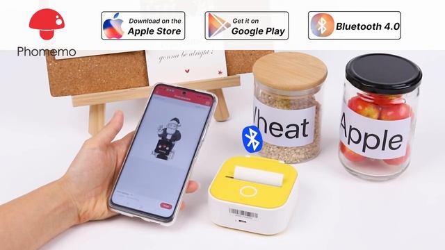 Print mini sticky notes, labels and stickers with Portable Mini Sticker Printer смотреть онлайн