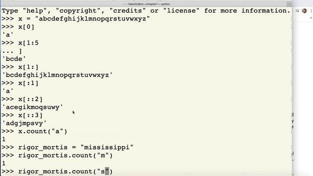 chapter0Part4, A Tour of the Python built-in types documentation and String Methods смотреть онлайн