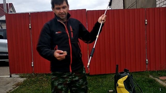 Шланг удлинитель 15м для KARCHER и металлические удлиняющие насадки общей длинной 2,4м с aliexpres смотреть онлайн