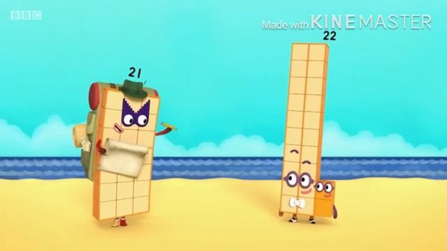 Numberblock Twenty-One Twenty-Two And Twenty-Five Figure Themselves Out