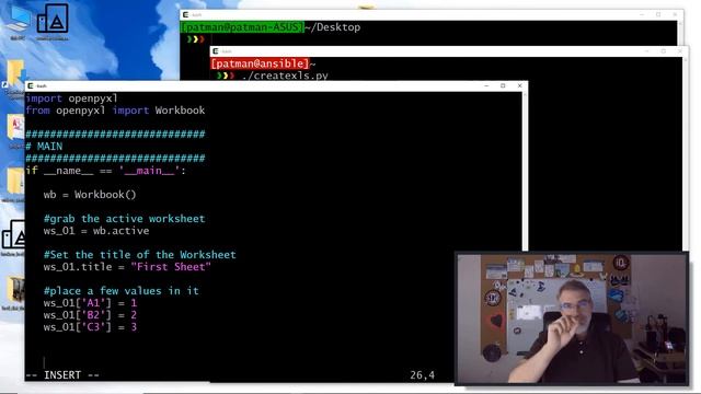 Simple Example with openpyxl create xlsx files w/ python смотреть онлайн