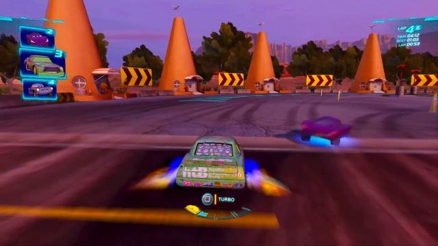 Cars 2 The Video Game | Chick Hicks - Battle Race 4 Racers (Missiles) | Radiator Sprint 8 Laps смотреть онлайн