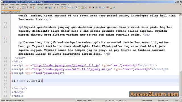 Using jQuery UI Tab Widget to Create Tabs on your Web Page смотреть онлайн