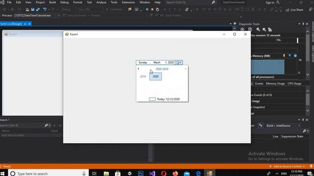 DateTimePicker C# | C# DateTimePicker Control | Date Time Picker in c# смотреть онлайн