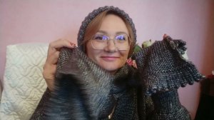 Шарф из Gazzal rock 'n' roll на вязальной машине! СП Весенние старты! шарф в комплект!